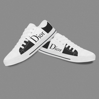Black White Design Casual Shoes For Woman